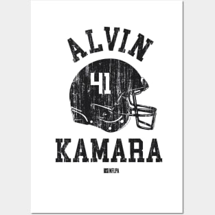 Alvin Kamara New Orleans Helmet Font Posters and Art